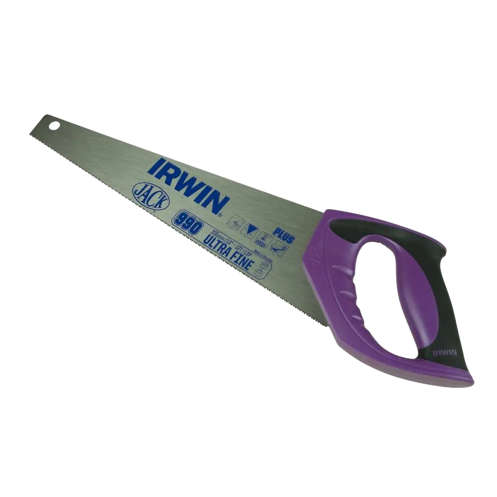 Irwin jack käsisaha 13 tuumaa 12 13t ultra fine terä violetilla ja mustalla kahvalla