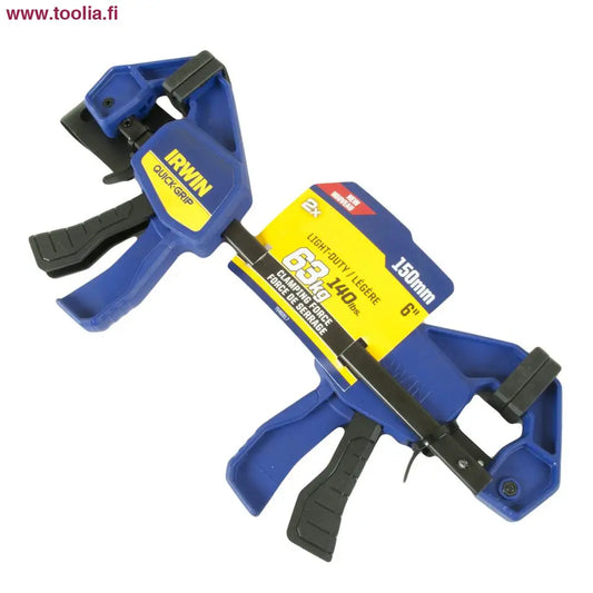 Irwin Pikapuristimet Quick-Grip  Light-Duty 63 kg 2 kpl / paketti|Pikapuristin Irwin Light-Duty    Quick-Grip 300 mm 2 kpl / pkt|Pikapuristin Irwin Light-Duty    Quick-Grip 150 mm 2 kpl / pkt