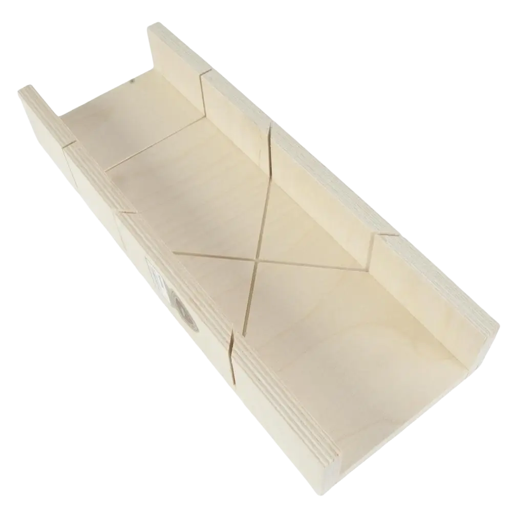 Vaaleanvärinen puinen jiirilaatikko schwan 350 x 100 x 40 mm vanerista valmistettu tarkoin merkatulla sahauksella
