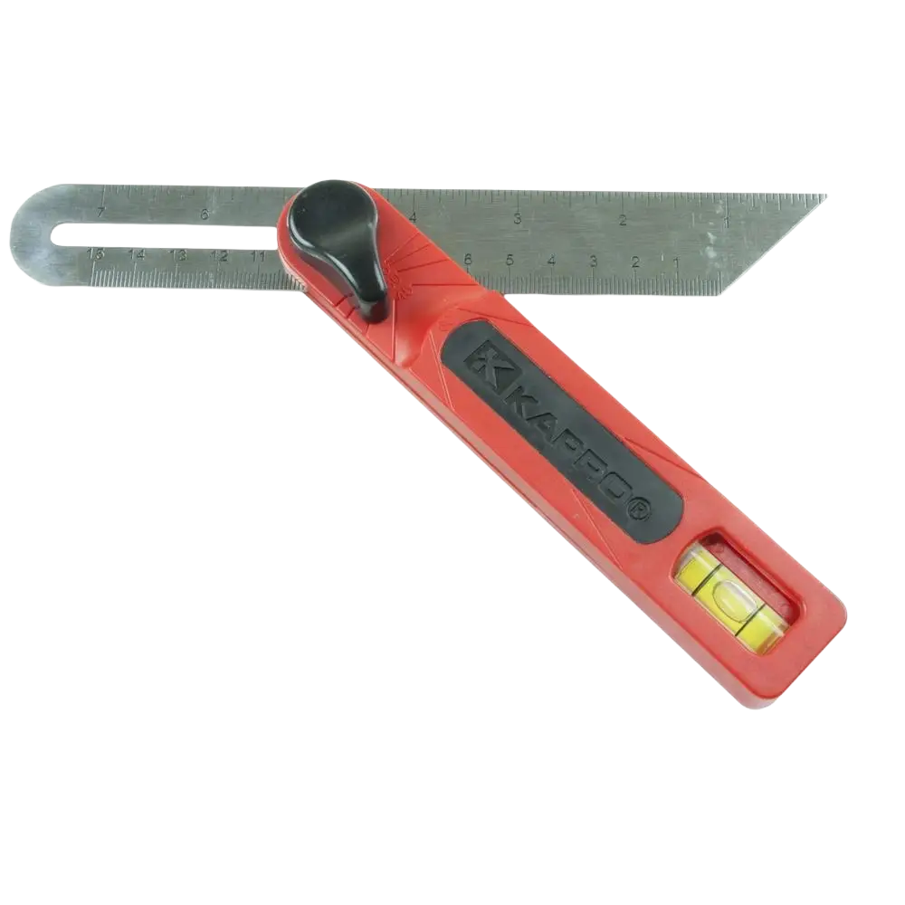 Kapro siirtokulma 301 t-bevel punamusta yhdistelmäkulma pysyvästi syövytetyt asteikot ja ergonominen ote