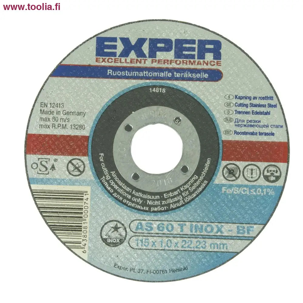 Katkaisulaikka Exper RST 115 x 1.0 mm