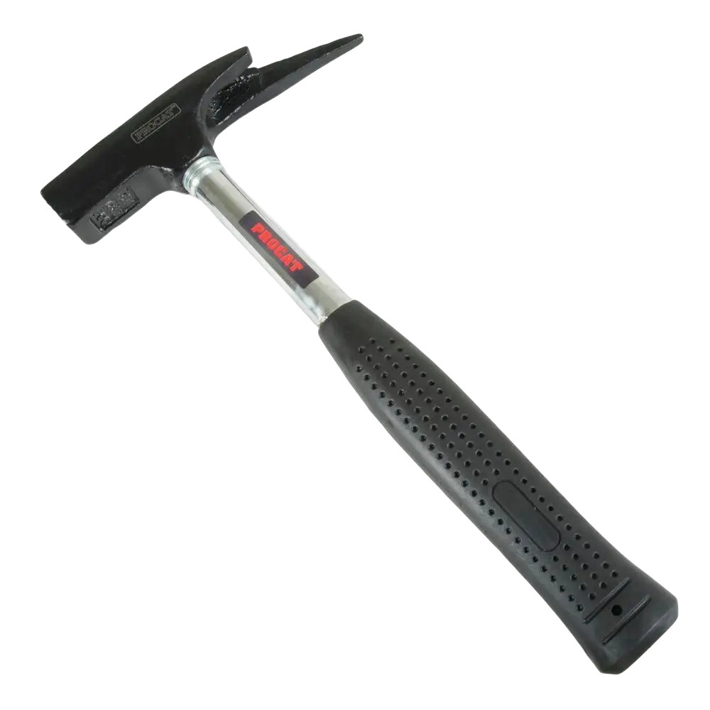 Black fiskars telineasentajan vasara procat kromikahvalla ja kumikahvalla suipolla piikillä