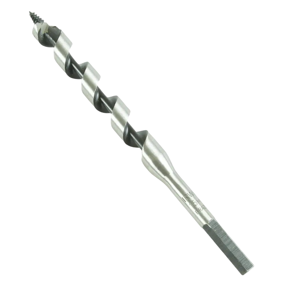 Kierrepuuporanterä irwin auger yksikierteinen terä hopeanvärinen metallinen kuusikulmainen varsi 15 x 191 mm