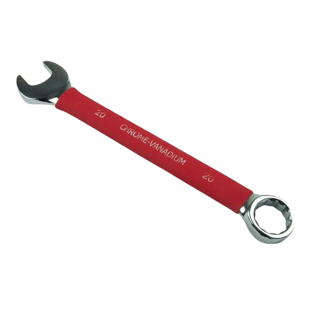 Kiintolenkki procat 20 mm kromivanadiini yhdistelmäavain kuminen pinnoite ja kiillotettu metallipää