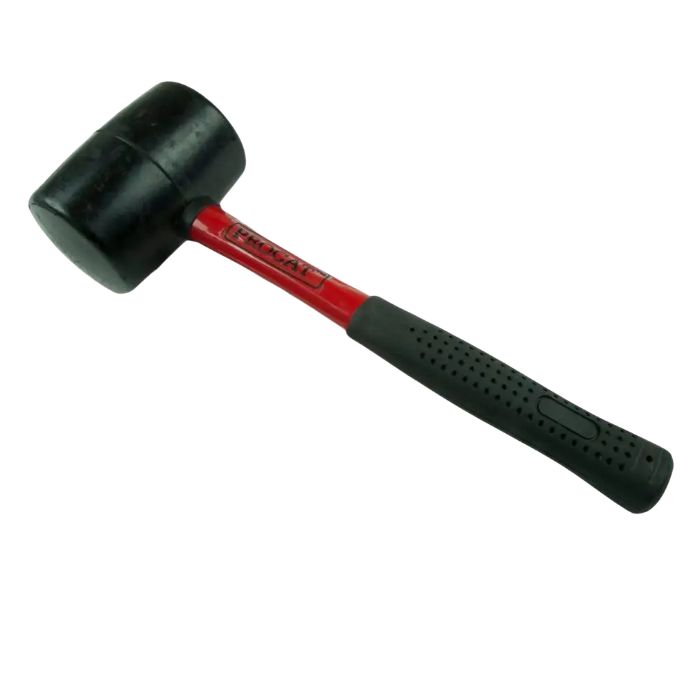 Procat kumivasara 32 oz mustalla kumivasaralla ja punaisella lasikuituvarrella ergonomisella kahvalla