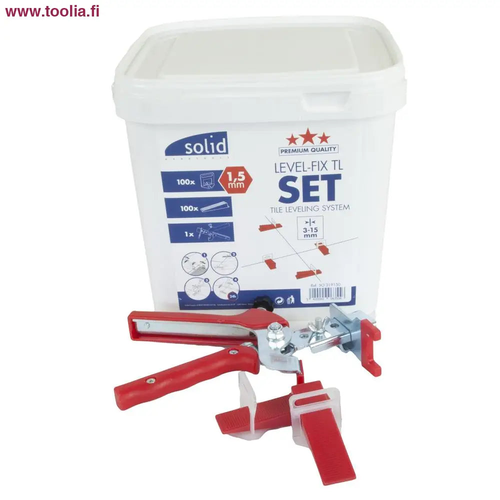 Laattojen tasausjärjestelmä 2.0 mm