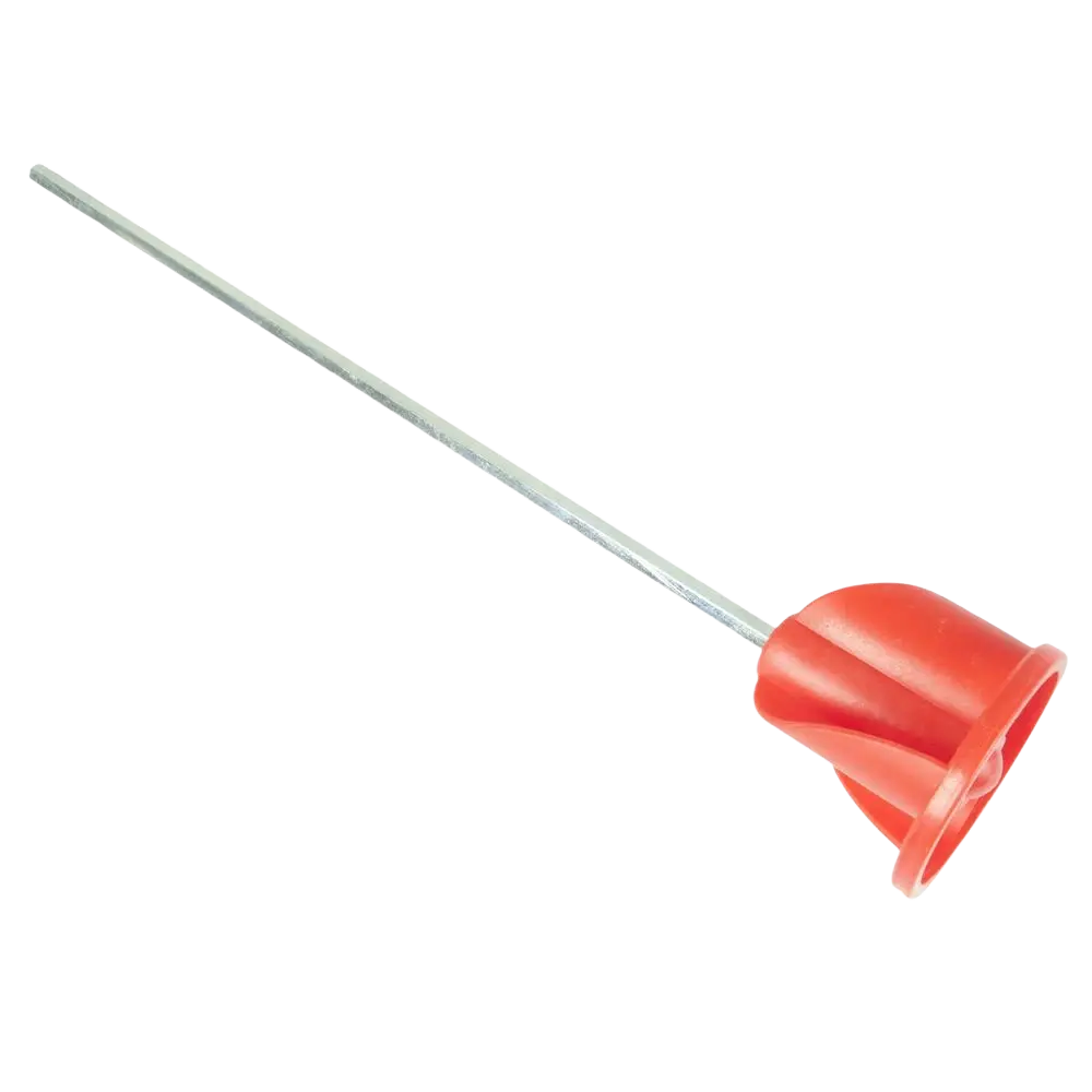 Maalinsekoitin procat pvc 80 mm muovikärkinen poranterä metallisella varrella punaisella muovipäällä