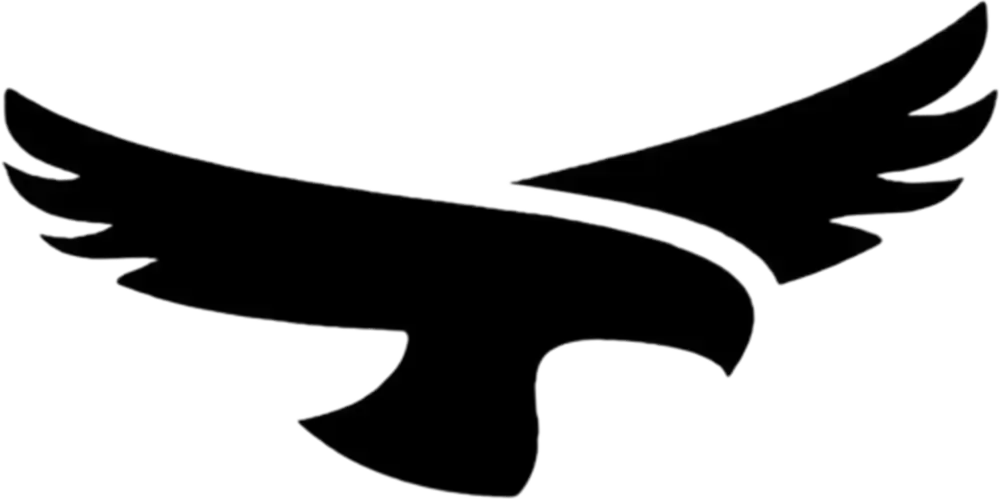 Musta kotkan siluetti -tarrat