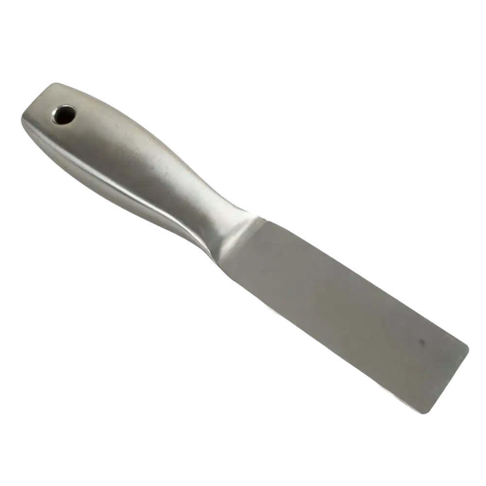 Pakkelilasta edma premium 4 cm ruostumaton teräs joustava teräksinen hopeanvärinen tasoitin kahvalla