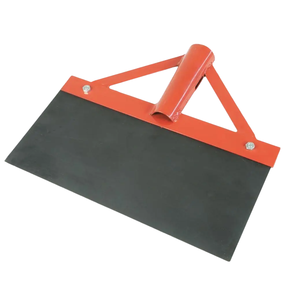 Petkele schwan 150x300mm punainen metallirunkoinen laastia tasoittava lasta mustalla kumiterällä vahvistettu