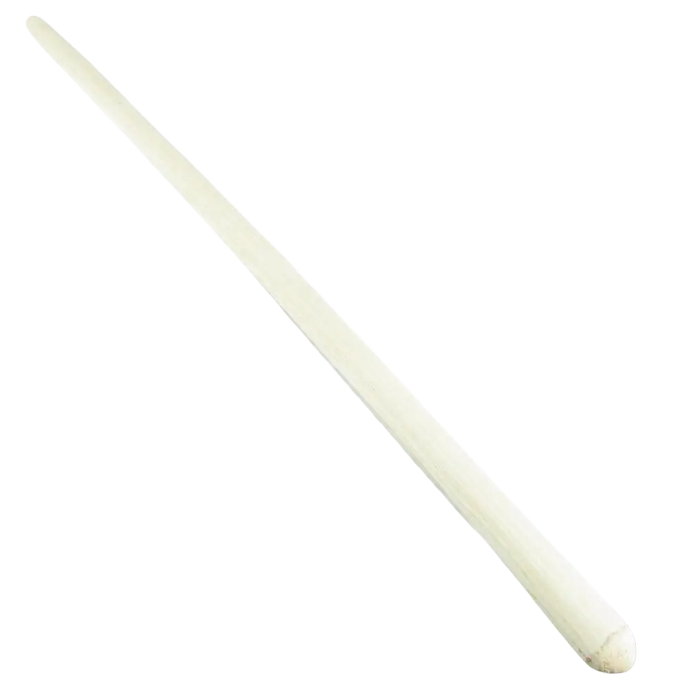 Petkeleenvarsi Schwan 130 cm on sileä, off-white väri, pyöristetty kärki ja kevyesti kapeneva muotoilu