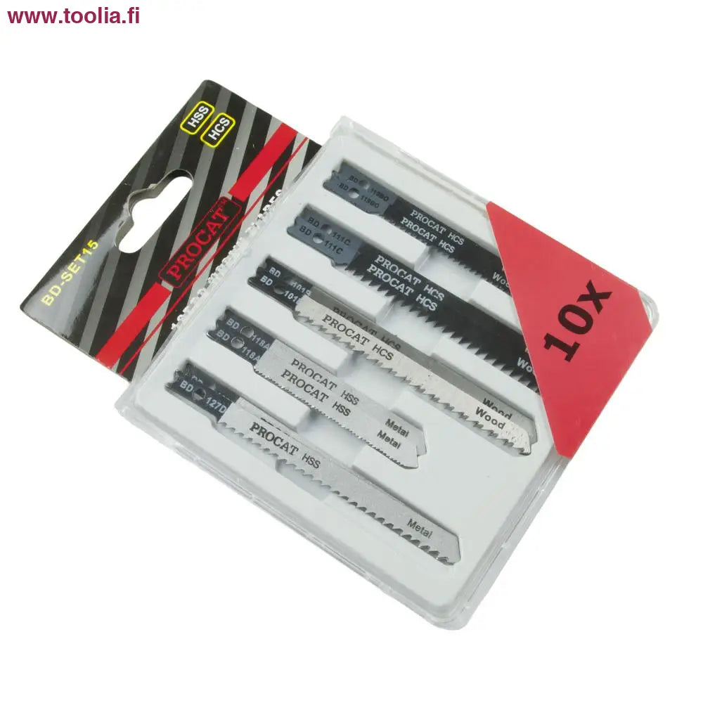 Pistosahanteräsarja B&D 10 kpl