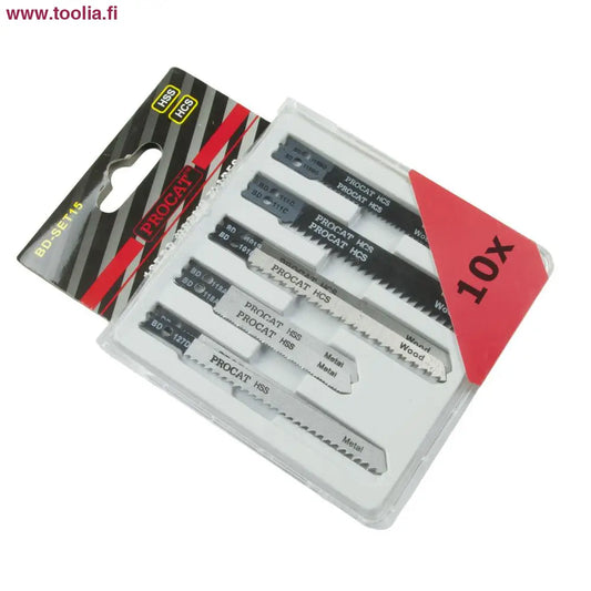 Pistosahanteräsarja B&D 10 kpl