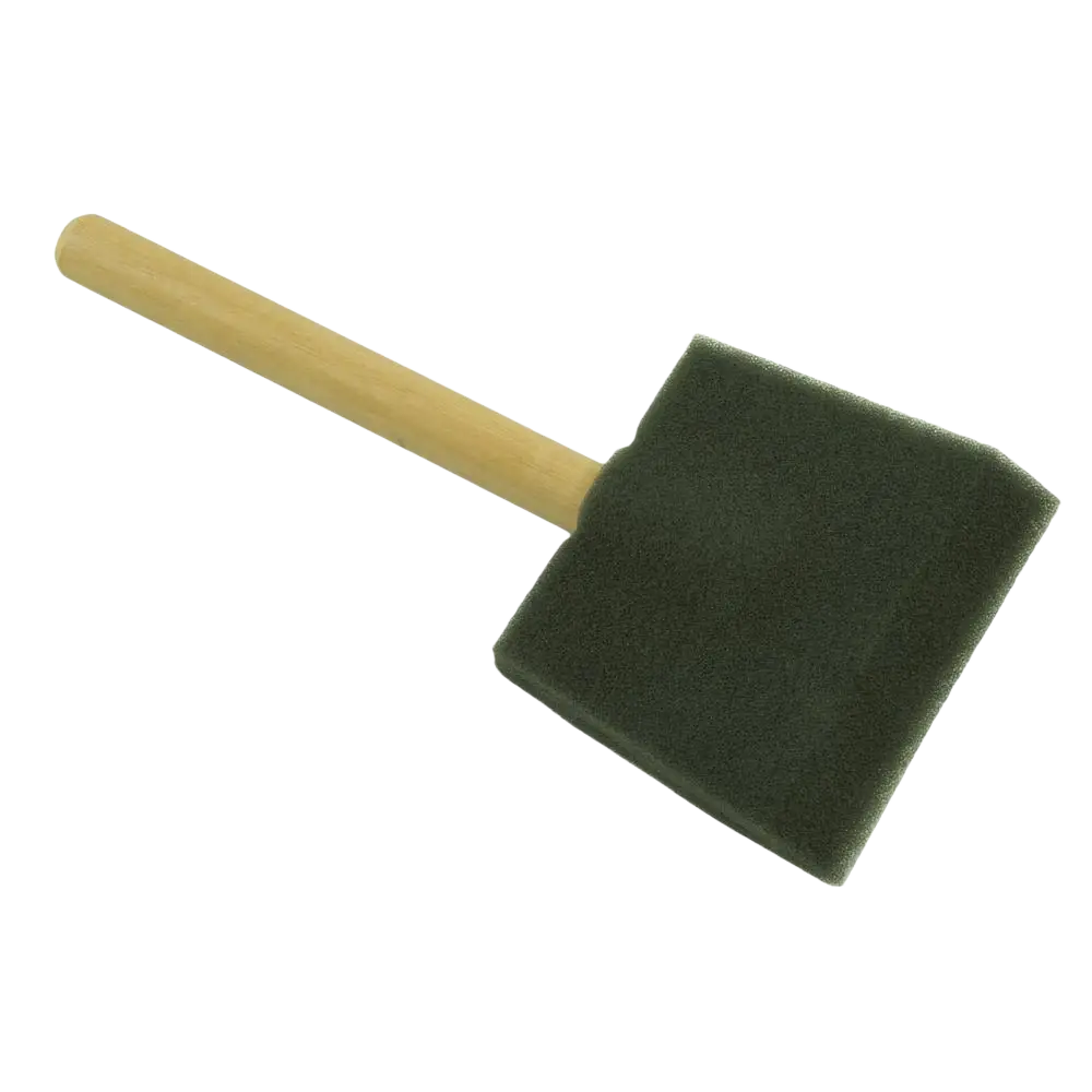 Poly-brush vaahtomuovisivellin 75 mm tummanvihreä suorareunainen vaahtomuovinen tasainen jälki tarkkaan maalaukseen