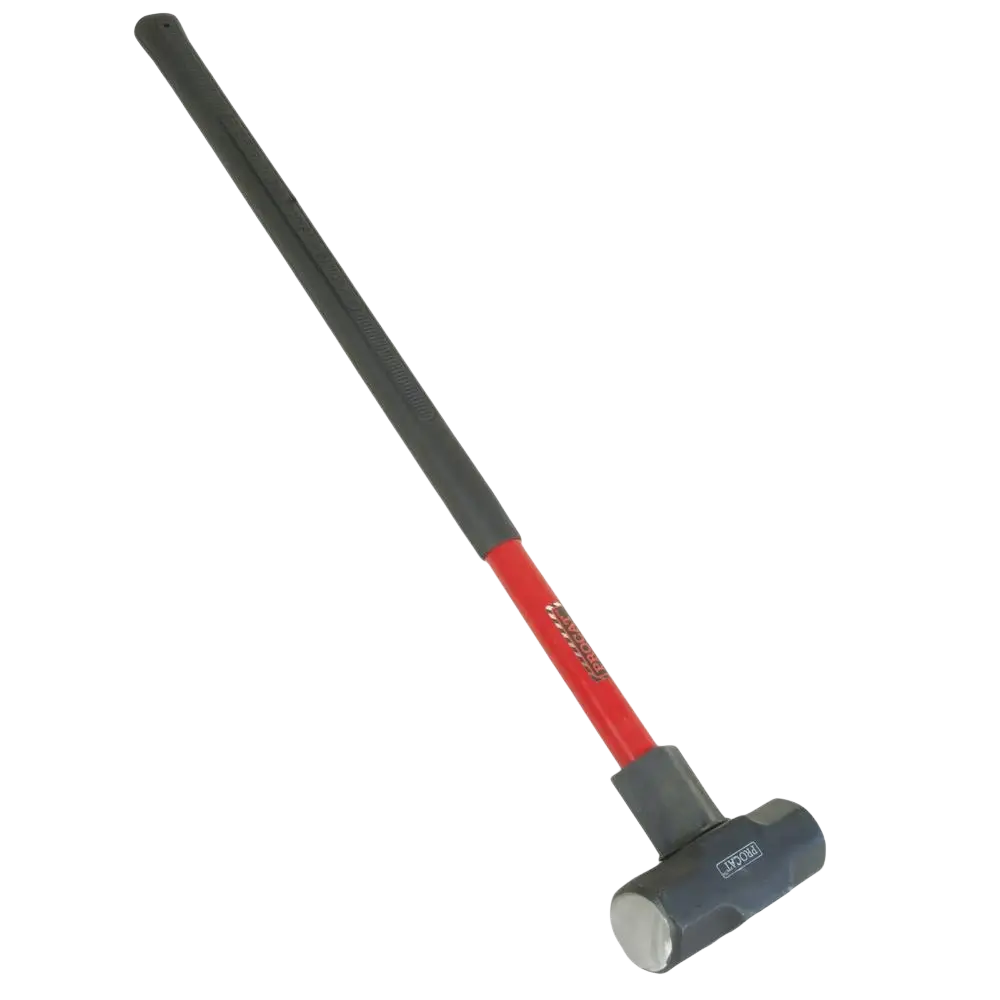 Procat leka 5 kg lasikuituvarsi sledgehammer with red and black handle and dark gray head with silver striking face