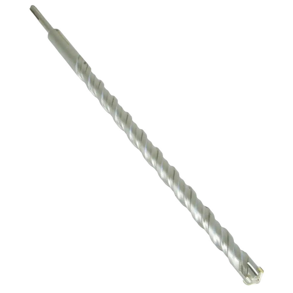 Procat kiviseinäpora sds silver-colored metal drill bit with spiral flute design and hexagonal shank 25 x 450 mm