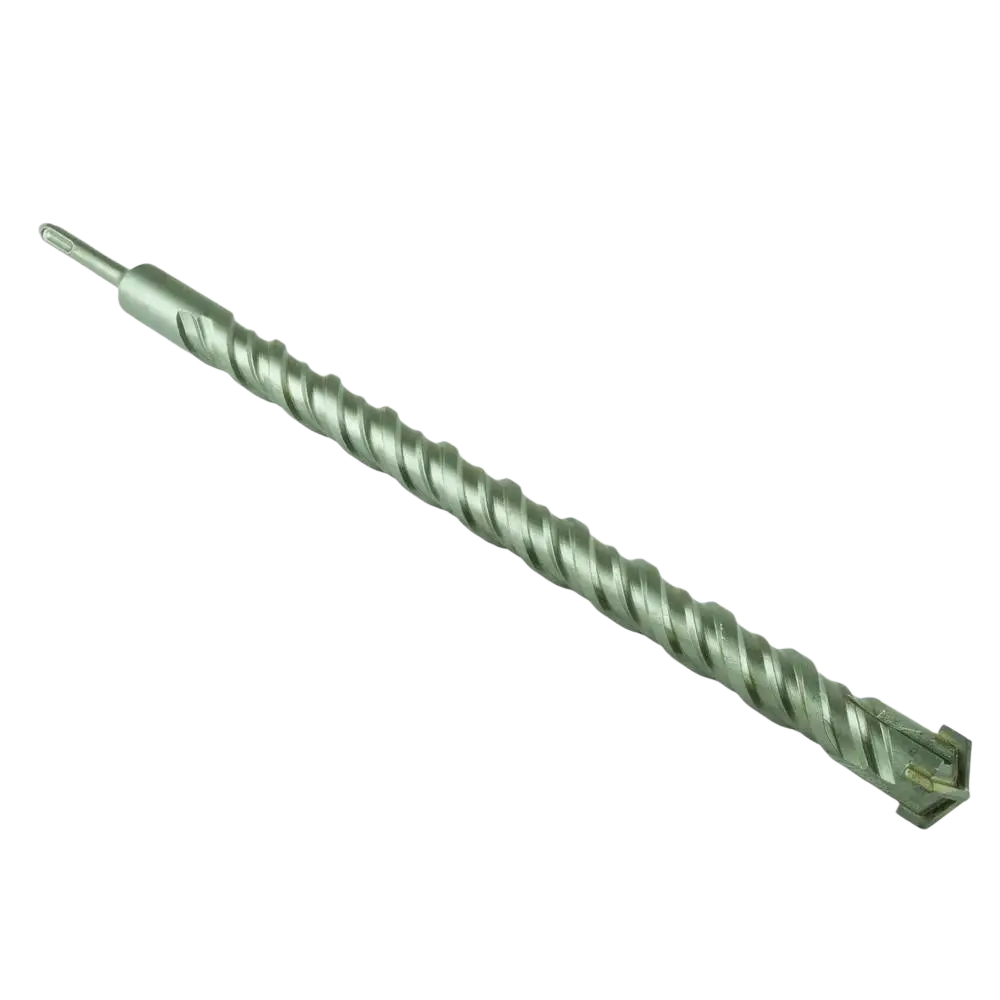 Procat kiviseinäpora sds hopeanvärinen metallinen 4-leikkuinen 32 x 450 mm kierteinen poranterä square drive -kärjellä