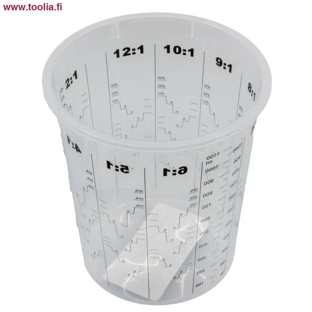 Procat Sekoitusastia 1300 ml sekoitus suhdanne asteikoilla|Procat Sekoitusastia sekoitus suhdanne asteikoilla asteikko|Procat Sekoitusastia sekoitus suhdanne asteikoilla kannen kanssa