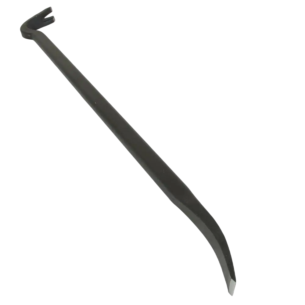 Musta metallinen procat sorkkarauta gorilla 75 cm jossa on kaareva pää ja litteä, terävä kärki
