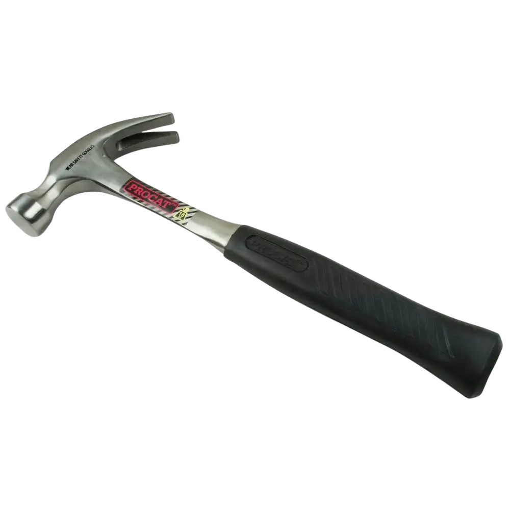 Procat timpurinvasara 16 oz taottu varsi mustalla kumisella kädensijalla ja hopeisella metallipäällä
