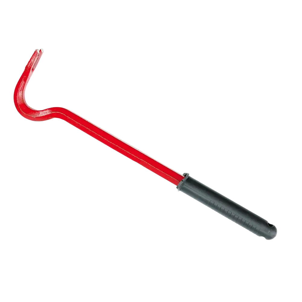 Purkurauta 300 mm valmistettu kestävästä teräksestä punaisella metallirunolla ja mustalla kumikahvalla satunnaiseen käyttöön