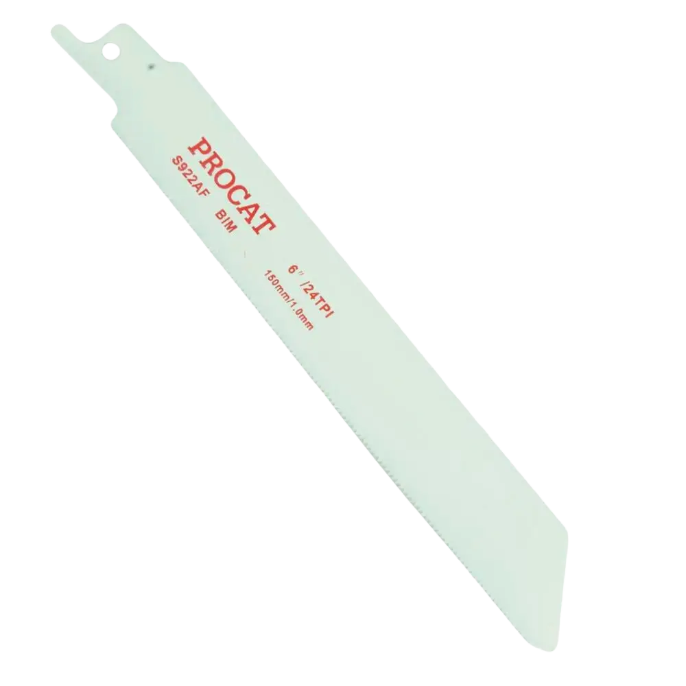Vaaleanvihreä procat s922af 3kpl metallille 150 mm sahausterä punaisella tekstillä ja sahalaitaisella reunalla