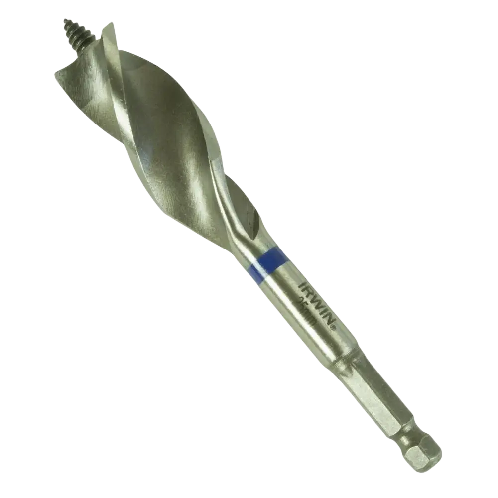 Puupora irwin power 25 mm naulaiselle puulle metallinen 3/4 tuuman spade-työkalu kierukkaurilla
