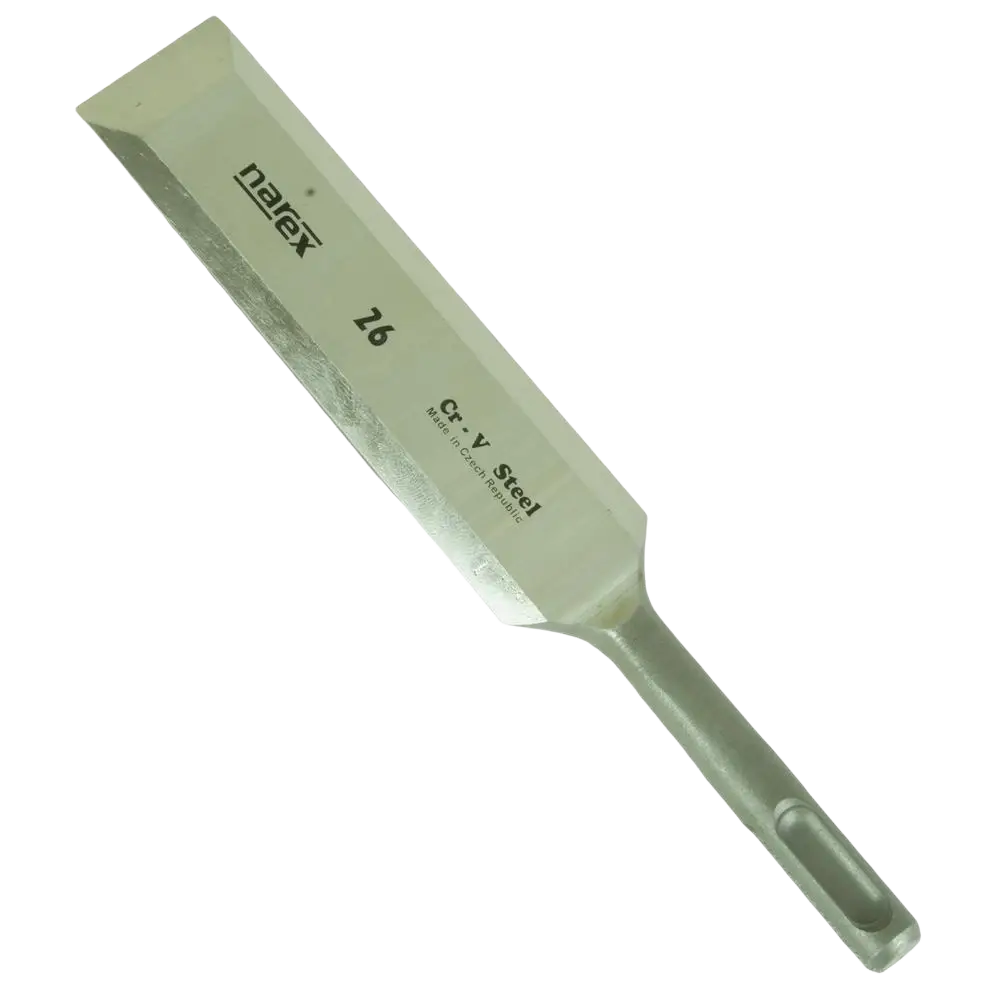 Puutaltta narex sds 26 mm harmaa mattapintainen 26 mm chisel cr-v teräksestä suorakulmainen leikkuupää