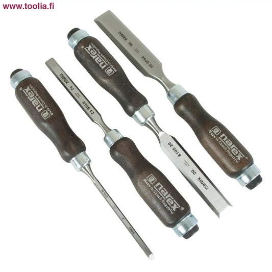 Puutalttasarja Narex PRO 4 osaa 6-12-20-26 mm|