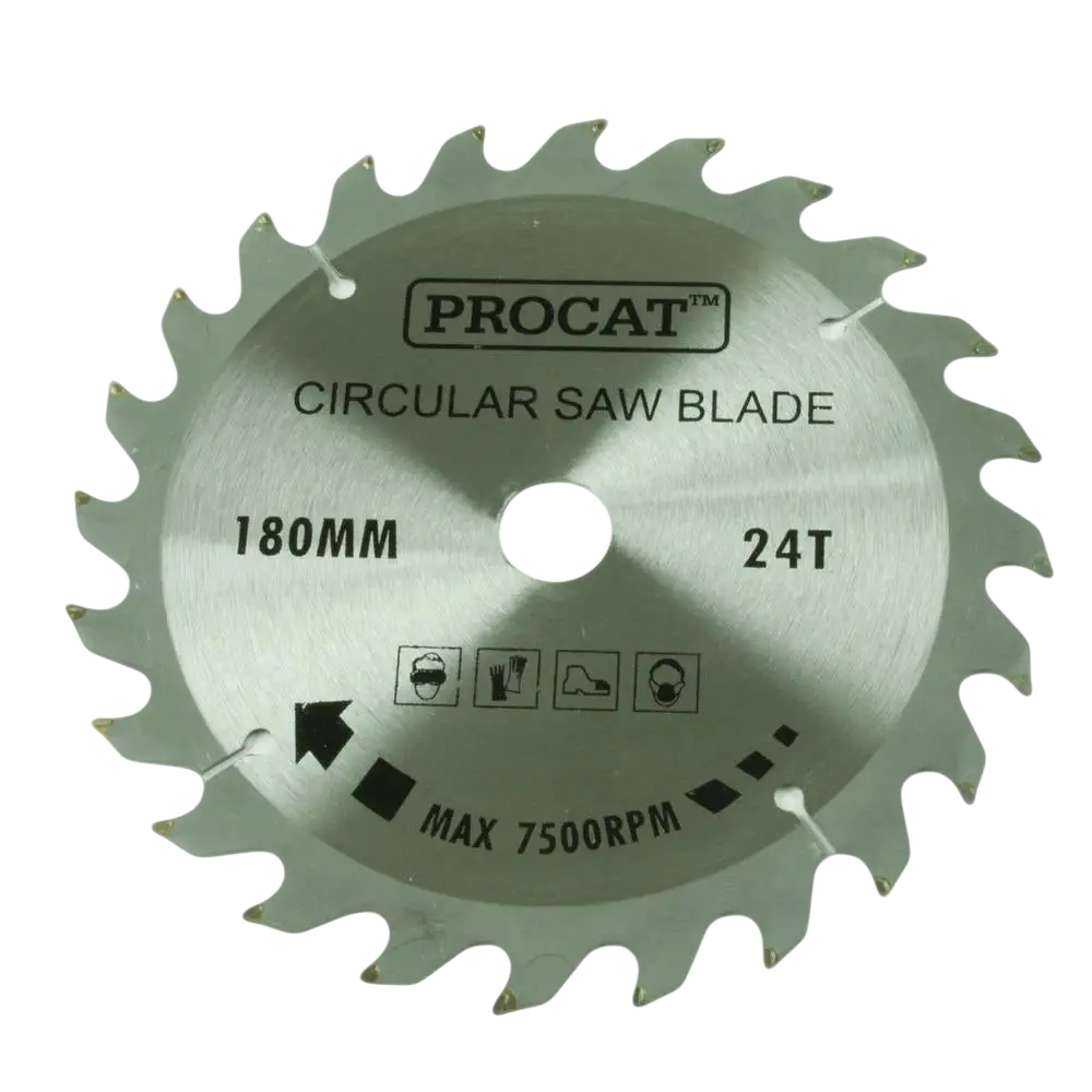 Pyörösahanterä procat 180 mm hopea 24-hampainen terä keskiö 20 mm prikka 16 mm varustetut terät