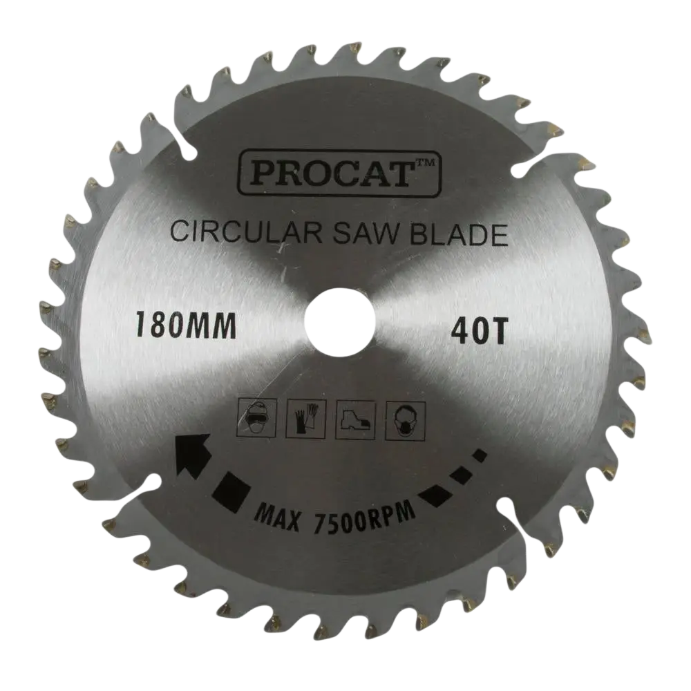 Procat pyörösahanterä 180 mm hopea pyöreä terä 40-hampailla varustetut terät keskiö 20 prikka 16 mm