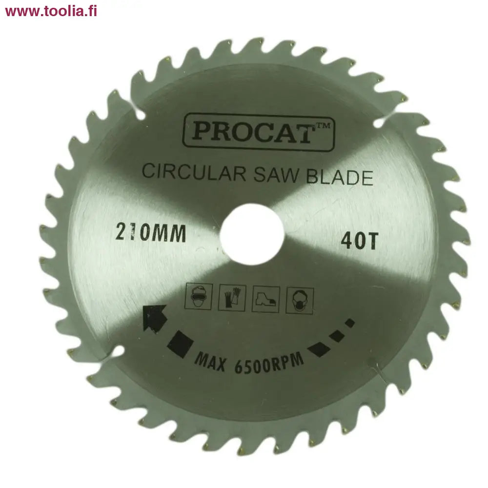 Pyörösahanterä Procat 210 x 40H  keskiö 30 prikka 16 mm