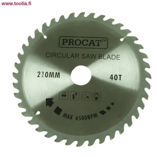 Pyörösahanterä Procat 210 x 40H  keskiö 30 prikka 16 mm