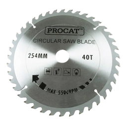 Hopeaprocat pyörösahanterä 254mm halkaisija 40 hammasta, keskiö 30mm, prikat 25 20 16mm