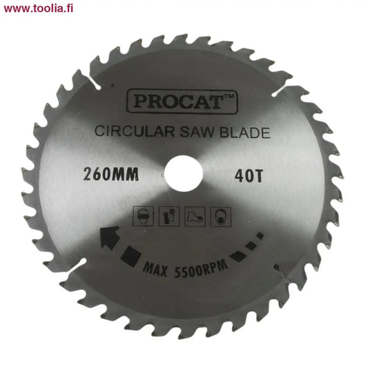 Pyörösahanterä Procat 260 x 40H