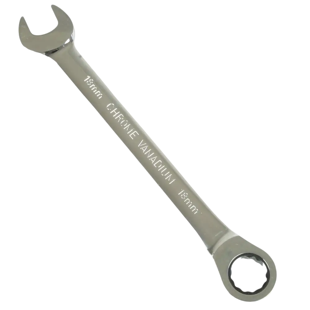 Räikkälenkki procat 18 mm kromi vanadiiniteräksestä crv teräksestä valmistettu kiillotettu yhdistelmäavain chrome finish