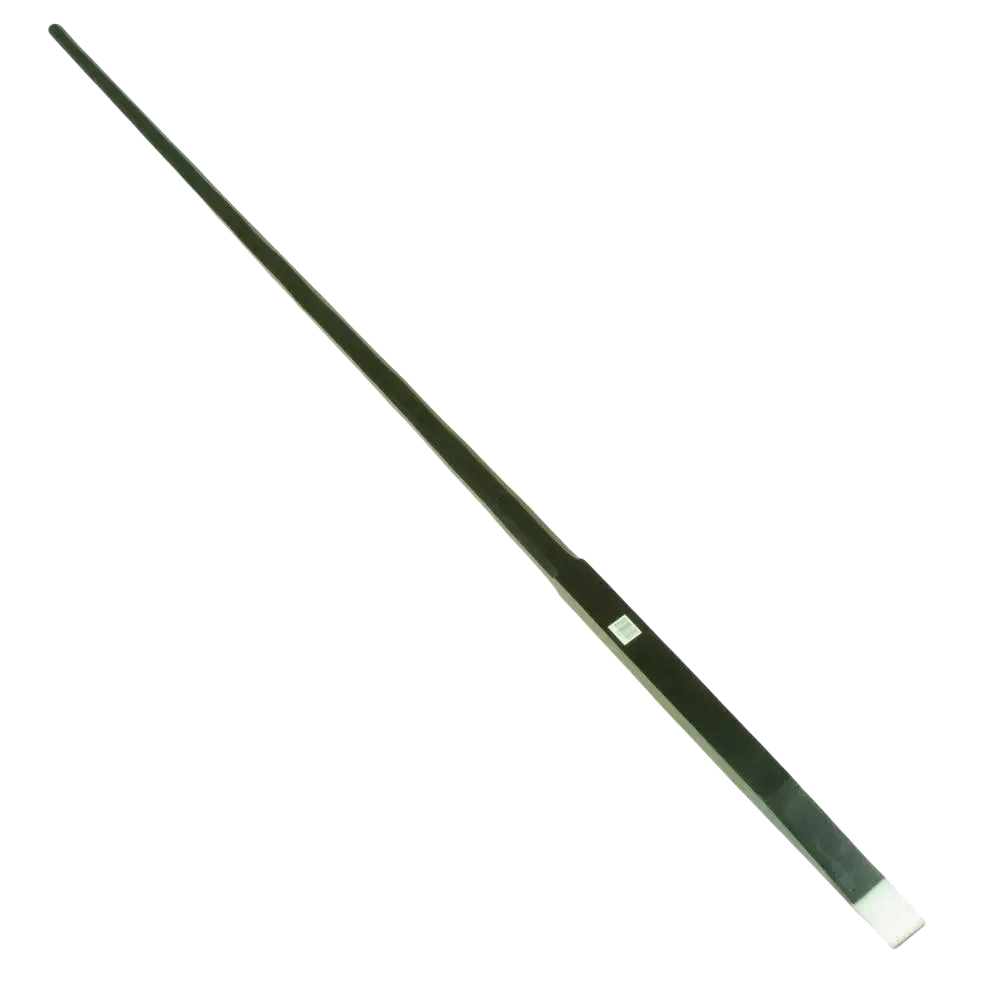 Black metal chisel with flat tapered blade and white plastic handle from rautakanki procat 7 kg 150 cm product
