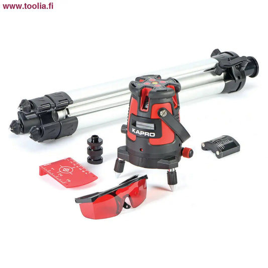 Ristilaser Kapro 875 1V + 4P|kolmijalka|punainen