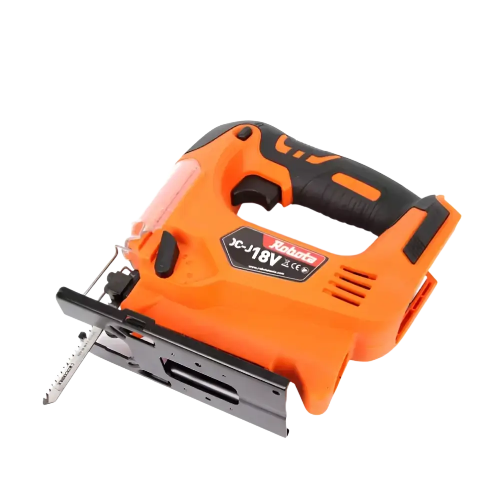 Robota akkukäyttöinen pistosaha dc-j 18v runko oranssi ja musta robata jc-j18v langaton teksturoitu kahva