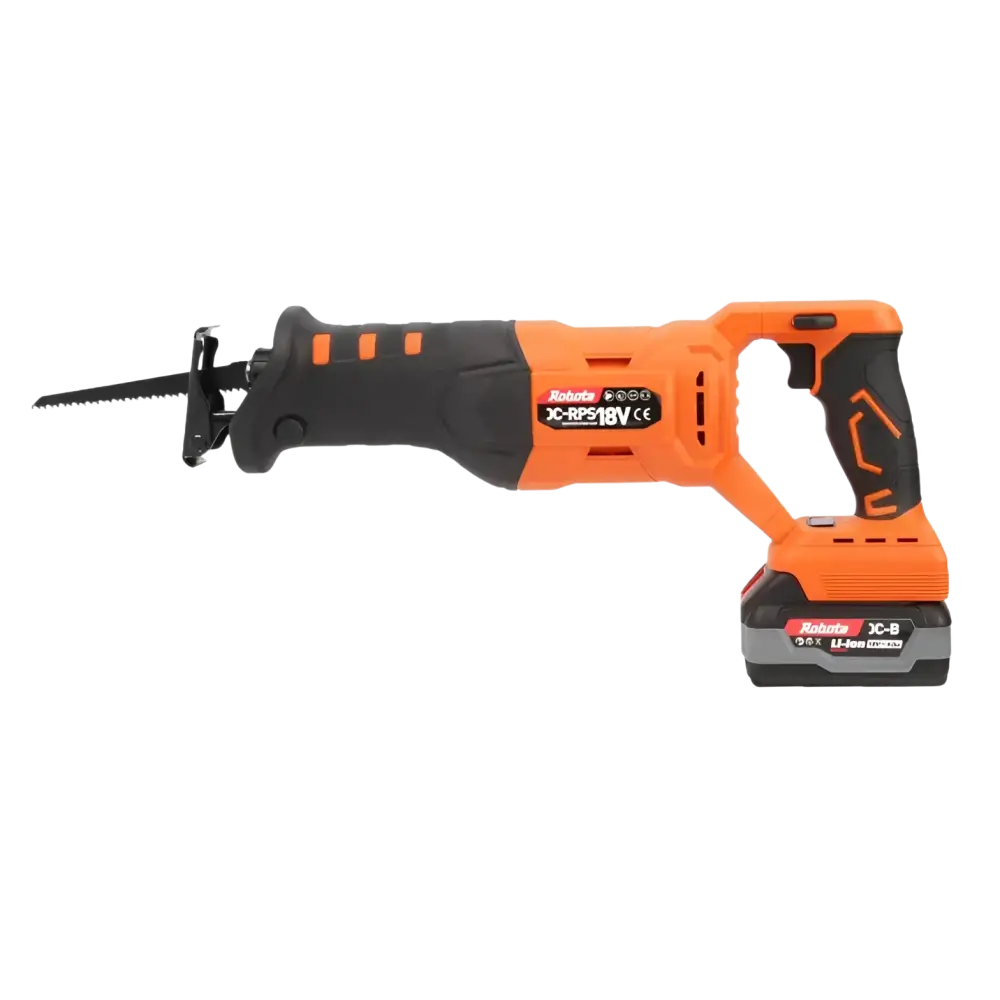 Robota dc-rps18v akkupuukkosaha orange ja musta johdoton 18v reciprocating saha runko