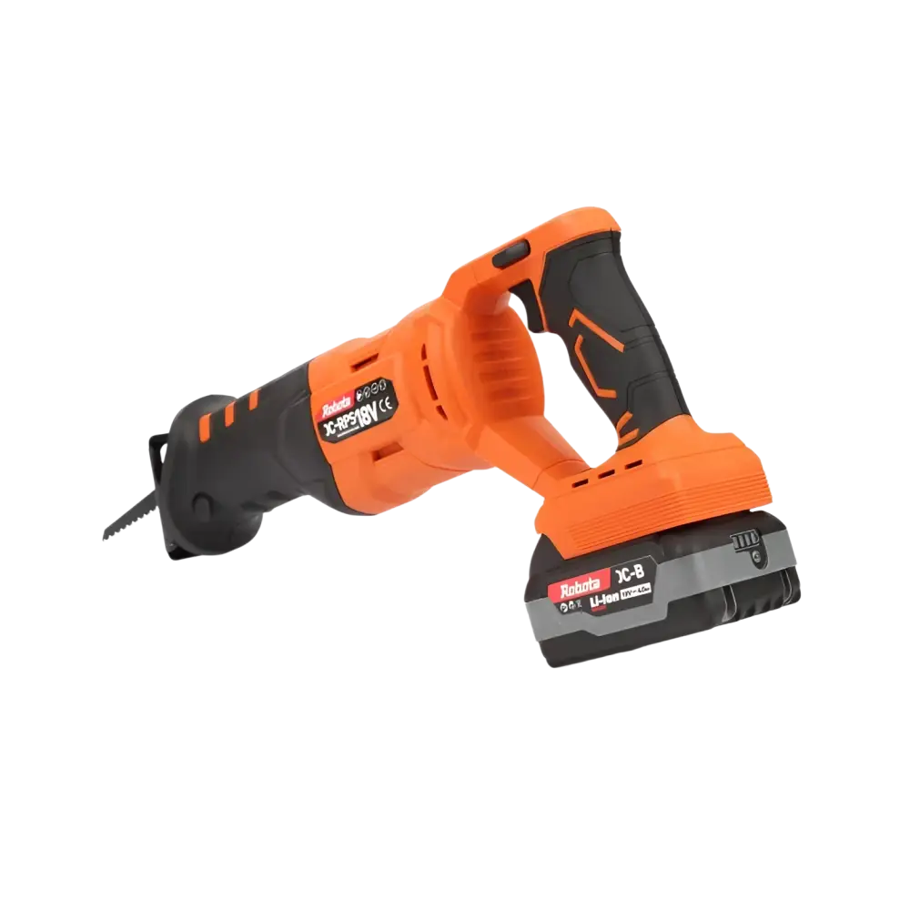 Robota dc-rps18v akkupuukkosaha runko oranssi musta johdoton akulla varustettu saha