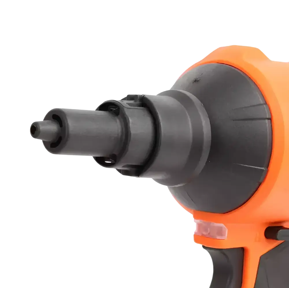 Robota dc-bl18v akkupuhalluspistooli oranssi musta langaton iskupistooli teksturoidulla kahvalla