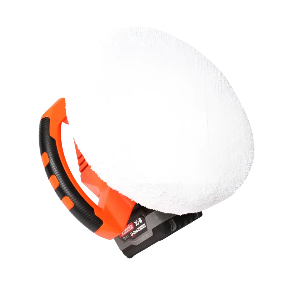 Oranssi ja musta ergonominen kahva valkoisella vaahtomuovipadalla robota dc-cps18v akkukiillotuskone nopea lataus runko