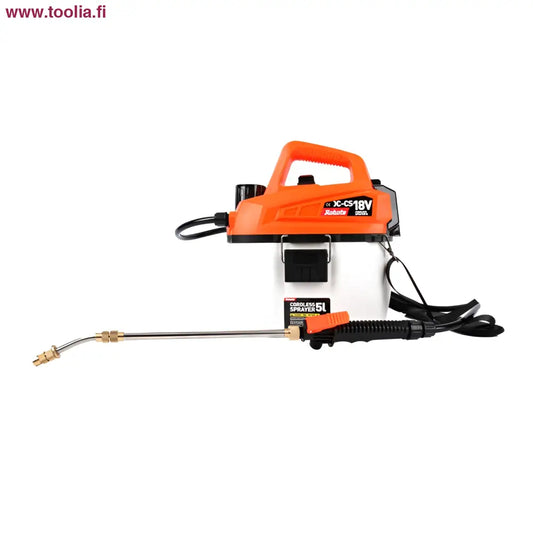 Kätevä akkukäyttöinen ruisku Robota DC-CS18V, oranssi-valkoinen 5L sumutuspullo