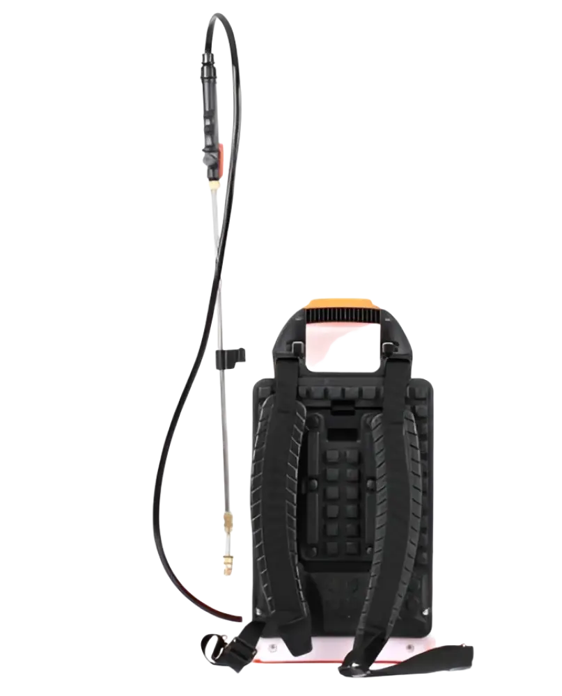 Robota dc-cs6 18v akkupaineruisku 16l litran säiliöllä musta ja oranssi reppumallinen pitkä letku