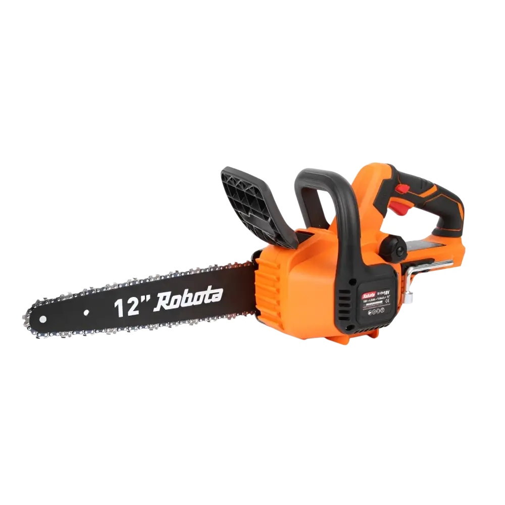 Robota dc-csa18v akkuketjusaha oranssi ja musta 12 tuuman terällä makita lxt 18v yhteensopiva runko