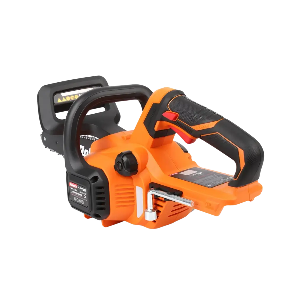 Robota dc-csa18v akkuketjusaha runko oranssi musta akkukäyttöinen ergonomisilla kahvoilla makita lxt 18v yhteensopiva