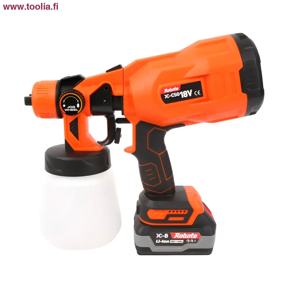 Robota JC-C56 akkukäyttöinen maaliruisku 18V suurempien kohteiden maalaamiseen