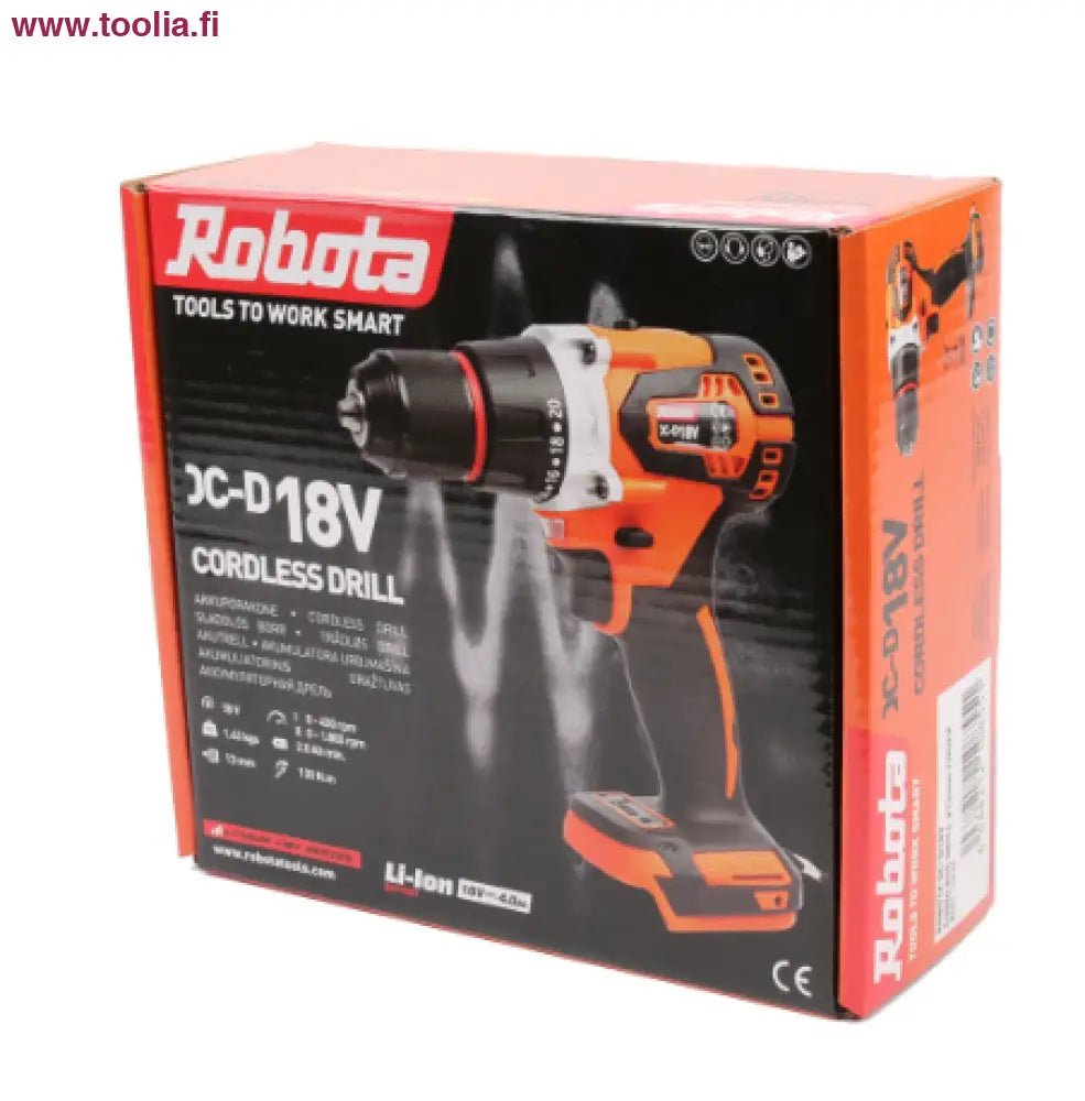 Robota DC-D18V akkuporakone 13mm istukalla runko
