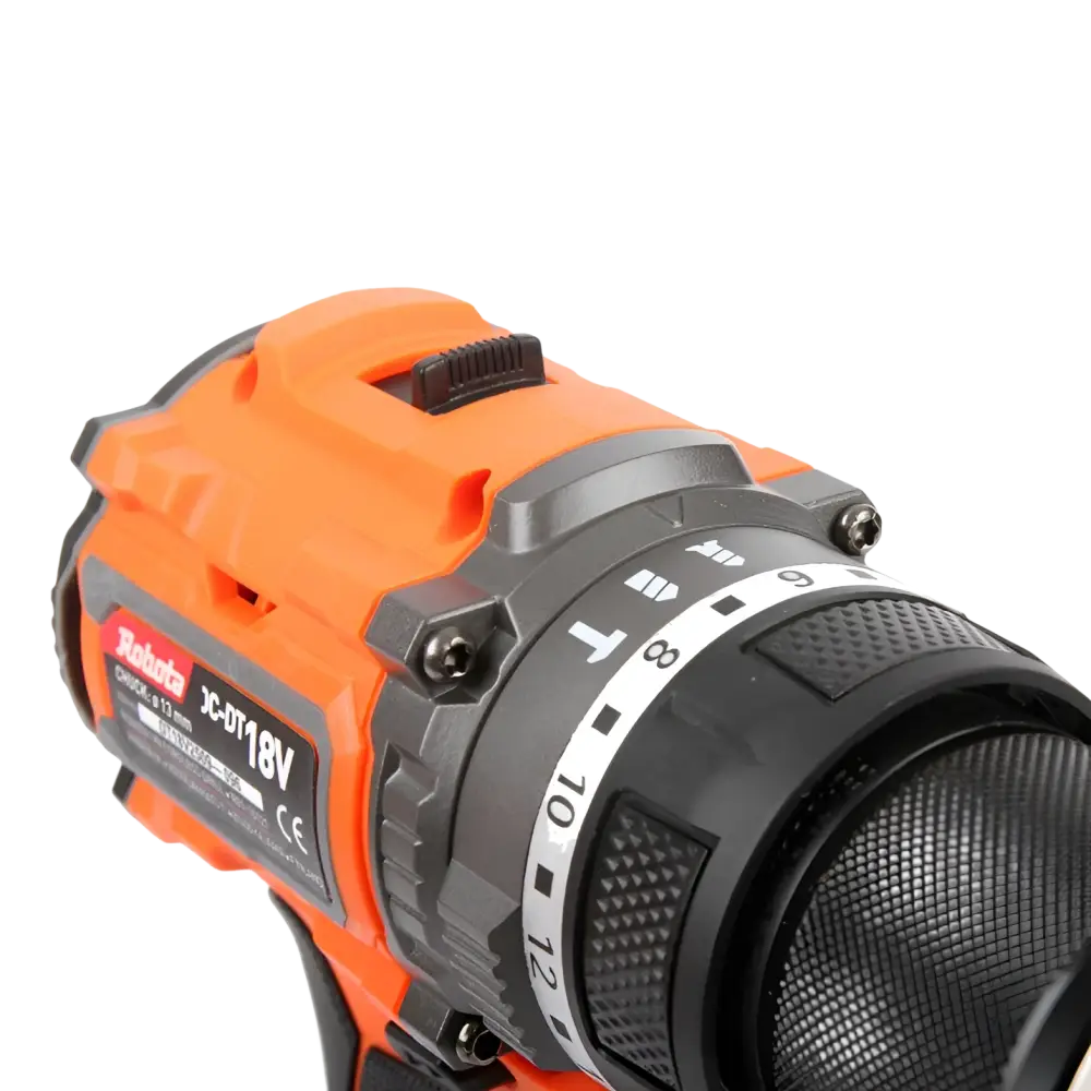 Robota dc-dt18v akkuporakone 13mm oranssi musta ryobi xc-018v akkuporakone helpottaa terien vaihtoa